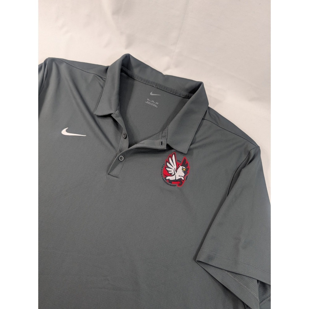 Nike Golf Dri-Fit Gray Performance Polo Shirt Mens Sz 3XL Team Griffin Basketbal